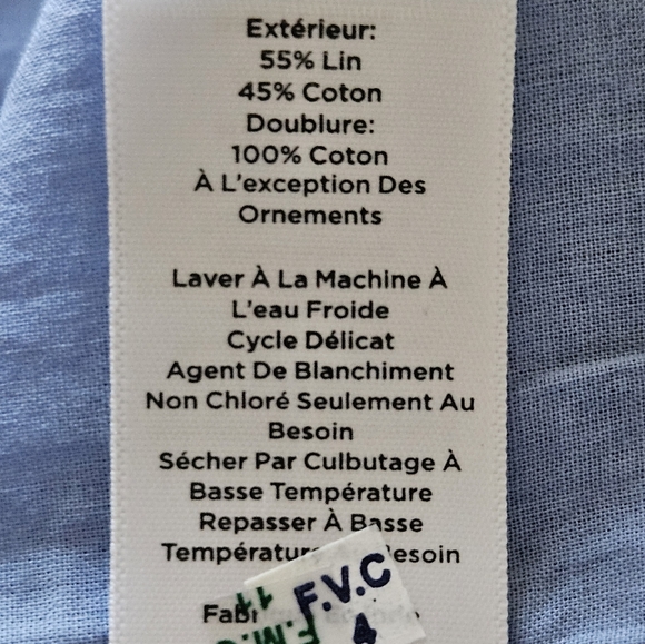 Summer A-line linen/cotton skirt from Talbots - Picture 3 of 7